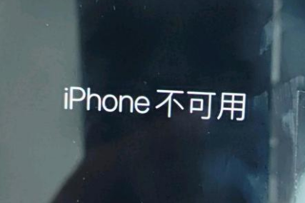 平度苹果服务网点分享锁屏界面显示“iPhone 不可用”如何解决 