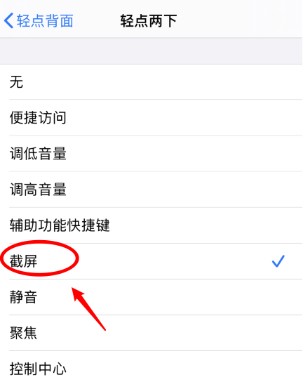 平度苹果手机维修分享iPhone12如何启用双击截屏 
